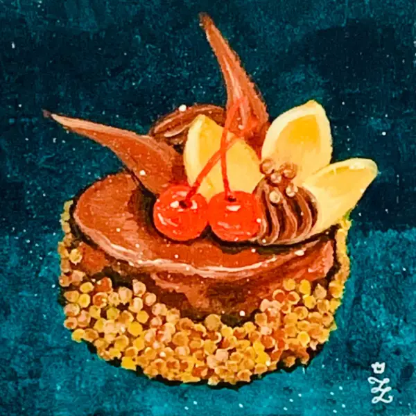 peinture gateaux craquant