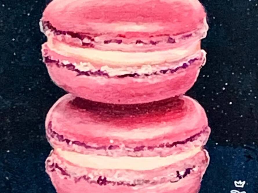 peinture macarons
